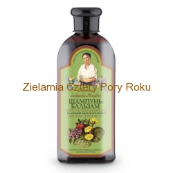 Szampon-balsam do wszystkich rodzajów włosów - regenerujący – mydlnica lekarska, Babcia Agafia 350ml